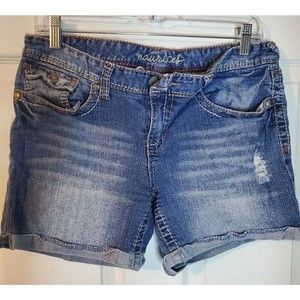 Maurices Jean Shorts Size 9/10 99% Cotton Original Distressed Summer